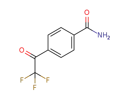 Molecular Structure of 171555-54-7 (Benzamide, 4-(trifluoroacetyl)- (9CI))