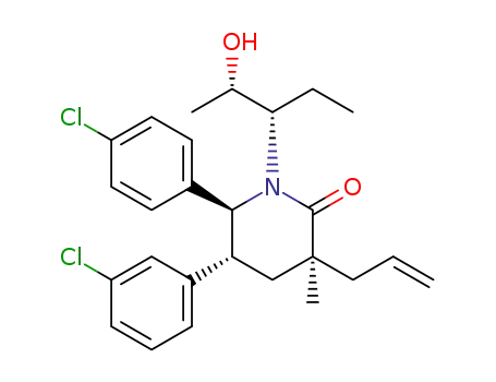 (3S,5R,6S)-3-allyl-5-(3-chlorophenyl)-6-(4-chlorophenyl)-1-((2S,3S)-2-hydroxypentan-3-yl)-3-methylpiperidin-2-one
