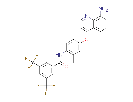 N-(4-(8-aminoquinolin-4-yloxy)-2-methylphenyl)-3,5-bis(trifluoromethyl)benzamide