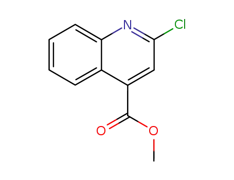 Molecular Structure of 62482-26-2 (methyl 2-chloroquinoline-4-carboxylate(SALTDATA: FREE))