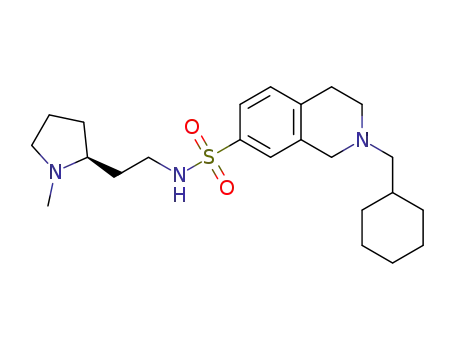 2-(cyclohexylmethyl)-N-{2-[(2S)-1-methylpyrrolidin-2-yl]ethyl}-1,2,3,4-tetrahydroisoquinoline-7-sulfonamide