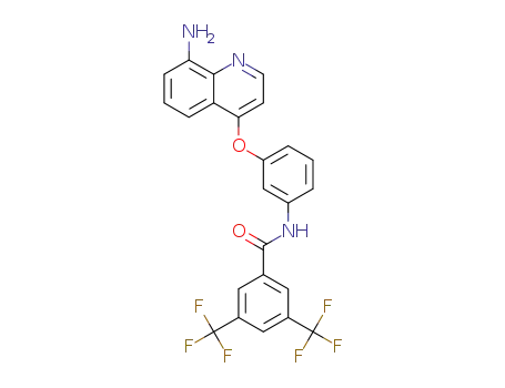 N-(3-(8-aminoquinolin-4-yloxy)phenyl)-3,5-bis(trifluoromethyl)benzamide