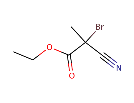 Molecular Structure of 26526-81-8 (ethyl 2-bromo-2-cyano-propionate)