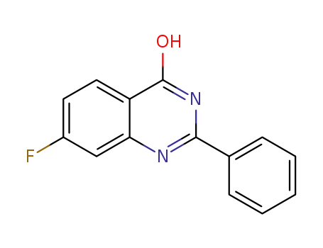 Molecular Structure of 1315337-24-6 (7-fluoro-2-phenylquinazolin-4-ol)