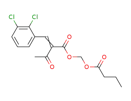 2-(2',3'-dichloro-benzylidene)-3-oxo-butyric acid butyryloxymethyl ester