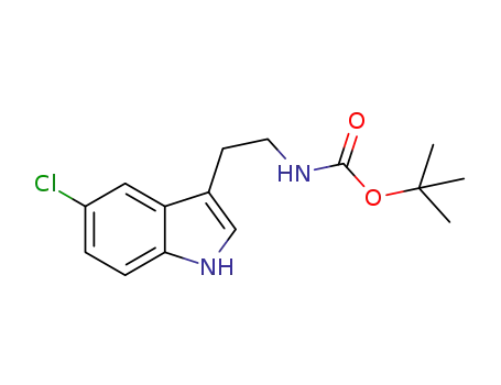 Molecular Structure of 1228552-16-6 (tert-Butyl [2-(5-chloro-1H-indol-3-yl)ethyl]-carbamate)