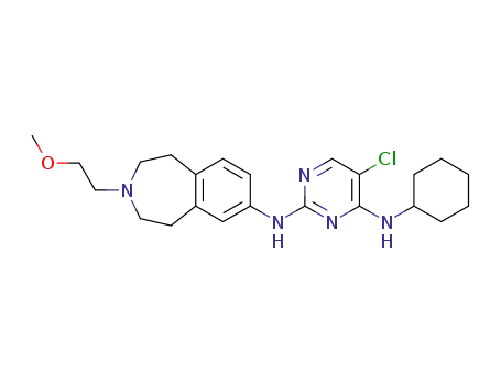 5-chloro-N<sup>(4)</sup>-cyclohexyl-N<sup>(2)</sup>-[3-(2-methoxyethyl)-2,3,4,5-tetrahydro-1H-benzo[d]azepin-7-yl]pyrimidine-2,4-diamine