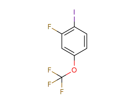 Molecular Structure of 1321963-74-9 (2-fluoro-1-iodo-4-trifluoromethoxybenzene)