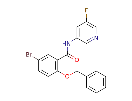 5-bromo-N-(5-fluoro-3-pyridinyl)-2-[(phenylmethyl)oxy]benzamide