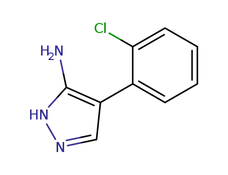 Molecular Structure of 95750-98-4 (4-(2-chlorophenyl)-1H-pyrazol-5-amine)