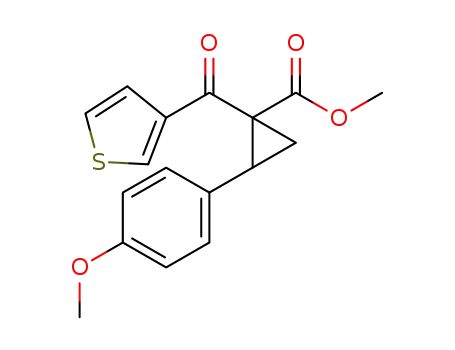 methyl 2-(4-methoxyphenyl)-1-(thiophene-3-carbonyl)cyclopropanecarboxylate