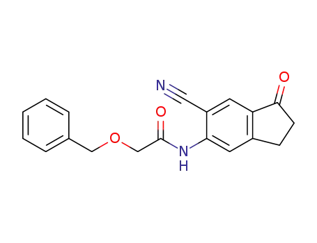 5-(benzyloxyacetamido)-6-cyanoindan-1-one