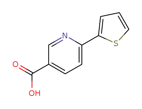 Molecular Structure of 179408-54-9 (6-THIEN-2-YLNICOTINIC ACID)