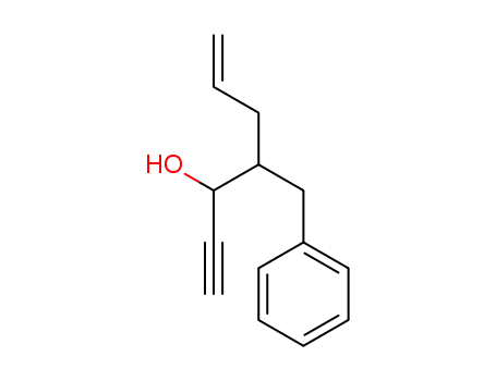 4-benzylhept-6-en-1-yn-3-ol