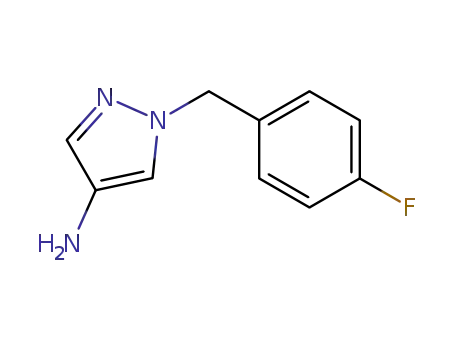 Molecular Structure of 514801-12-8 (1-(4-FLUOROBENZYL)-1H-PYRAZOL-4-AMINE)
