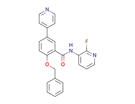 N-(2-fluoro-3-pyridinyl)-2-[(phenylmethyl)oxy]-5-(4-pyridinyl)benzamide