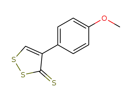 Molecular Structure of 4132-52-9 (3H-1,2-Dithiole-3-thione, 4-(4-methoxyphenyl)-)