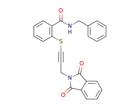 N-benzyl-2-(3-(1,3-dioxoisoindolin-2-yl)prop-1-ynylthio)benzamide