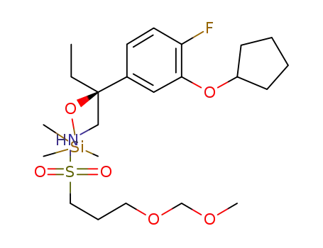 (S)-N-(2-(3-(cyclopentyloxy)-4-fluorophenyl)-2-(trimethylsilyloxy)butyl)-3-(methoxymethoxy)propane-1-sulfonamide