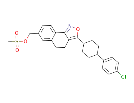 (3-(4-(4-chlorophenyl)cyclohexyl)-4,5-dihydronaphtho[1,2-c]isoxazol-7-yl)methyl methanesulfonate