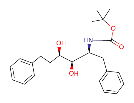 (-)-tert-butyl (2S,3R,4R)-3,4-dihydroxy-1,6-diphenylhexan-2-ylcarbamate