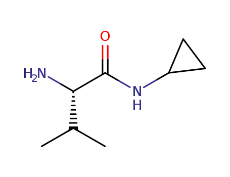 Molecular Structure of 214139-86-3 (N-CYCLOPROPYL L-VALINAMIDE)