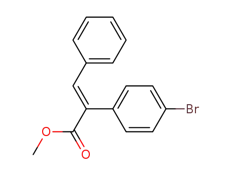 Molecular Structure of 54318-86-4 (methyl (2E)-2-(4-bromophenyl)-3-phenylprop-2-enoate)
