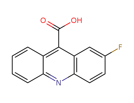 Molecular Structure of 42595-26-6 (2-fluoroacridine-9-carboxylic acid)
