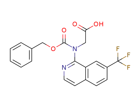 2-(((benzyloxy)carbonyl)(7-(trifluoromethyl)isoquinolin-1-yl)amino)acetic acid