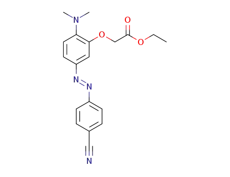 ethyl 2-[(E)-5-(2-(4-cyanophenyl)diazenyl)-2-(dimethylamino)phenoxy]acetate