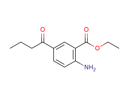 Molecular Structure of 1290542-74-3 (ethyl 2-amino-5-butyrylbenzoate)