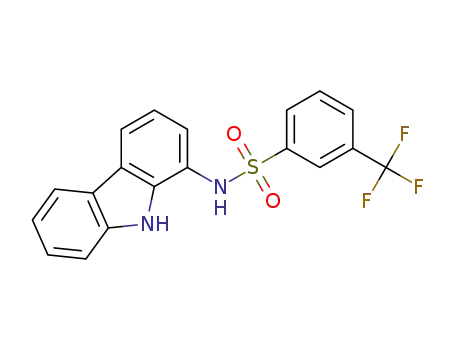 (N-(9H-Carbazol-1-yl)-3-trifluoromethylbenzenesulfonamide)