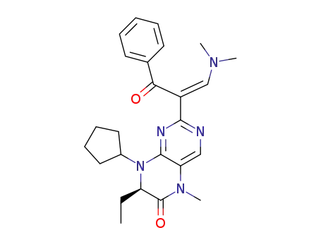 (R,Z)-8-cyclopentyl-2-(1-(dimethylamino)-3-oxo-3-phenylprop-1-en-2-yl)-7-ethyl-5-methyl-7,8-dihydropteridin-6(5H)-one