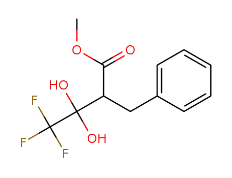 methyl 2-benzyl-4,4,4-trifluoro-3,3-dihydroxybutanoate