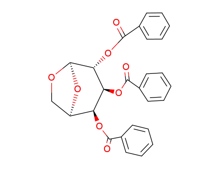 Molecular Structure of 91876-33-4 (1,6-Anhydro-2,3,4-tri-O-benzoyl-β-D-galactopyranose)