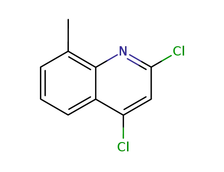 Molecular Structure of 102878-20-6 (2,4-dichloro-8-methylquinoline)