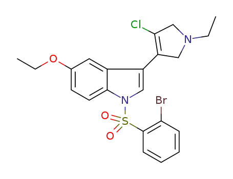 1-(2-bromobenzenesulfonyl)-3-(4-chloro-1-ethyl-2,5-dihydro-1H-pyrrol-3-yl)-5-ethoxy-1H-indole