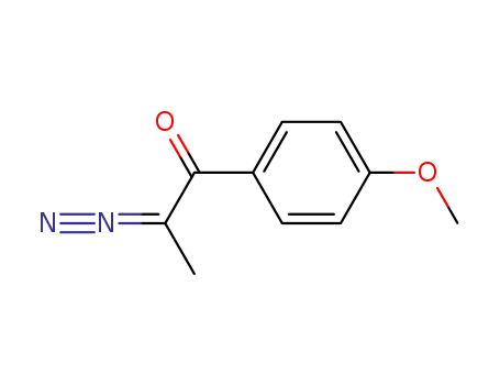 Molecular Structure of 39651-85-9 (1-Propanone, 2-diazo-1-(4-methoxyphenyl)-)