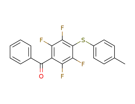 Molecular Structure of 1336931-54-4 (4-benzoyl-2,3,5,6-tetrafluorophenyl 4-tolyl sulfide)