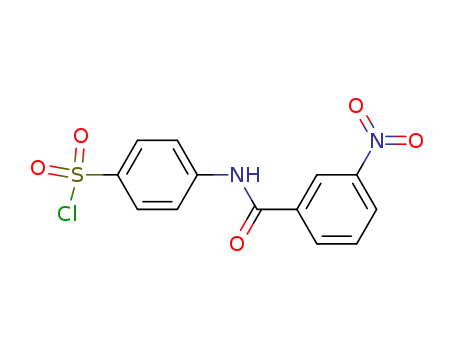 Molecular Structure of 89565-43-5 (Benzenesulfonyl chloride, 4-[(3-nitrobenzoyl)amino]-)