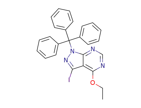 4-ethoxy-3-iodo-1-trityl-1H-pyrazolo[3,4-d]pyrimidine
