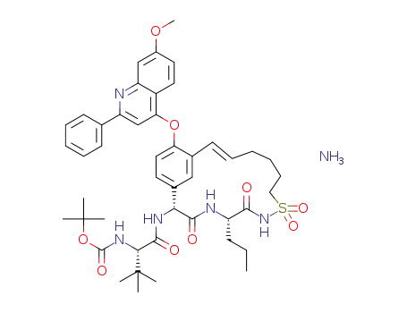 C<sub>46</sub>H<sub>57</sub>N<sub>5</sub>O<sub>9</sub>S*H<sub>3</sub>N