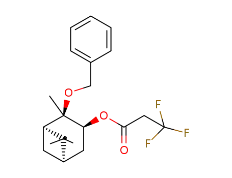 Molecular Structure of 1338323-39-9 ((1R,2R,3S,5R)-2-(benzyloxy)-2,6,6-trimethylbicyclo[3.1.1]heptan-3-yl 3,3,3-trifluoropropanoate)