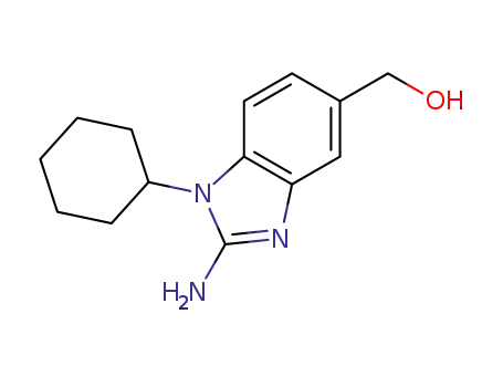 (2-Amino-1-cyclohexyl-1H-benzoimidazol-5-yl)-methanol