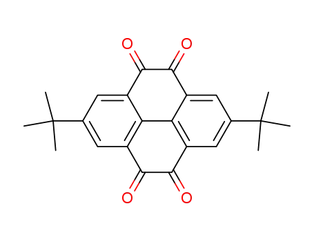 Molecular Structure of 190843-93-7 (4,5,9,10-Pyrenetetrone, 2,7-bis(1,1-dimethylethyl)-)