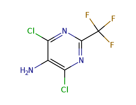 4,6-Dichloro-2-(trifluoromethyl)-5-pyrimidinamine cas  2344-17-4