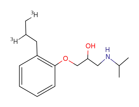 (Propyl-2,3-<sup>3</sup>H(N))-1-(2-propylphenoxy)-3-isopropylamino-2-propanol
