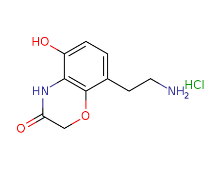8-(2-Aminoethyl)-5-hydroxy-2H-benzo[b][1,4]oxazin-3(4H)-one hydrochloride