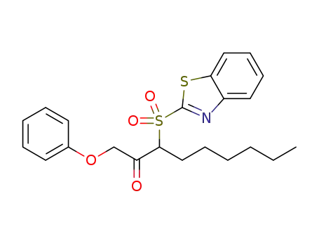 3-(benzo[d]thiazol-2-ylsulfonyl)-1-phenoxynonan-2-one