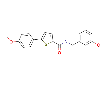 N-(3-hydroxybenzyl)-5-(4-methoxyphenyl)-N-methylthiophene-2-carboxamide